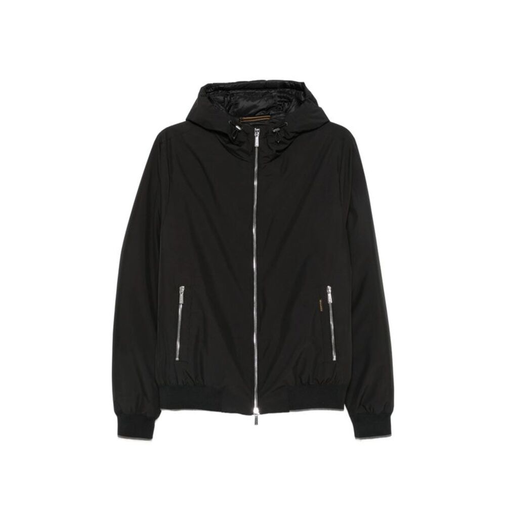 Moorer Black Jackets - Hooded Jackets Men